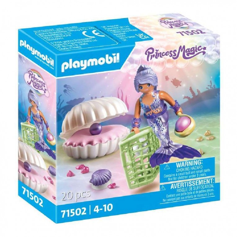 Playmobil Princess Magic Γοργόνα με Κοχύλι Μαργαριταριών (71502)