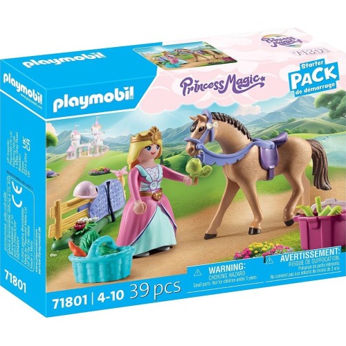 Playmobil Princess Magic Starter Pack Πριγκίπισσα Με Άλογο Ιππασίας (71801)