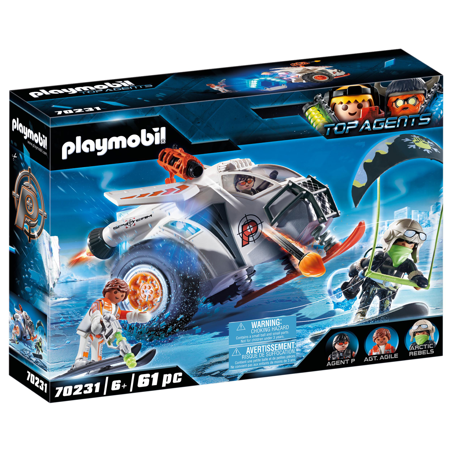 Playmobil Snow Glider Της Spy Team (70231)