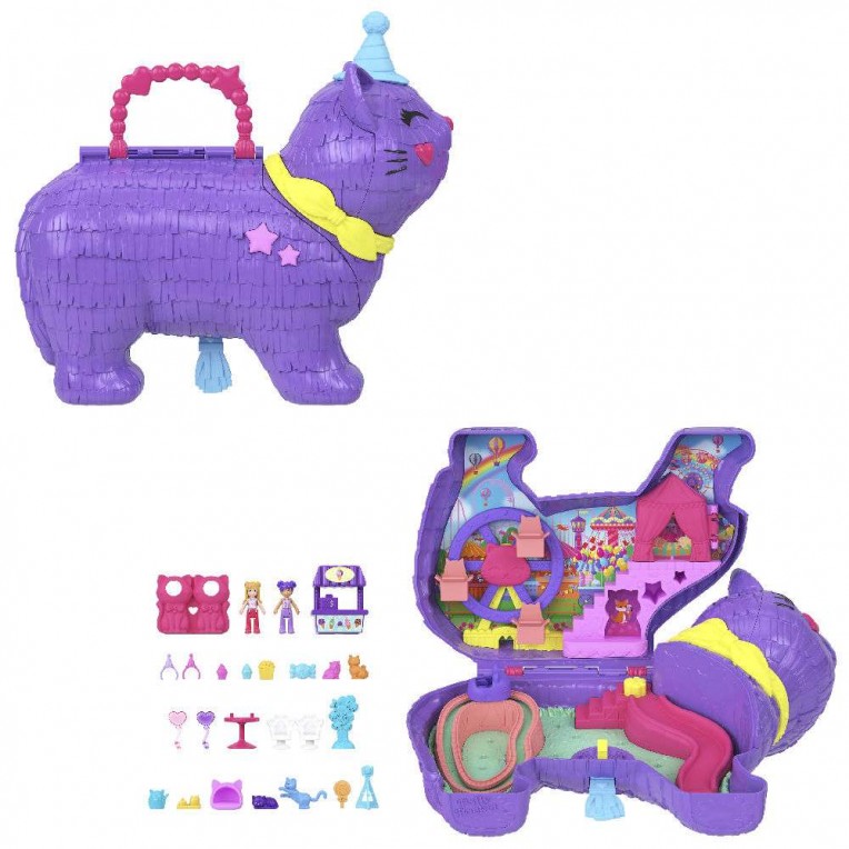 Polly Pocket Πινιάτα Γατούλα Σετ Παιχνιδιού (JFT90)