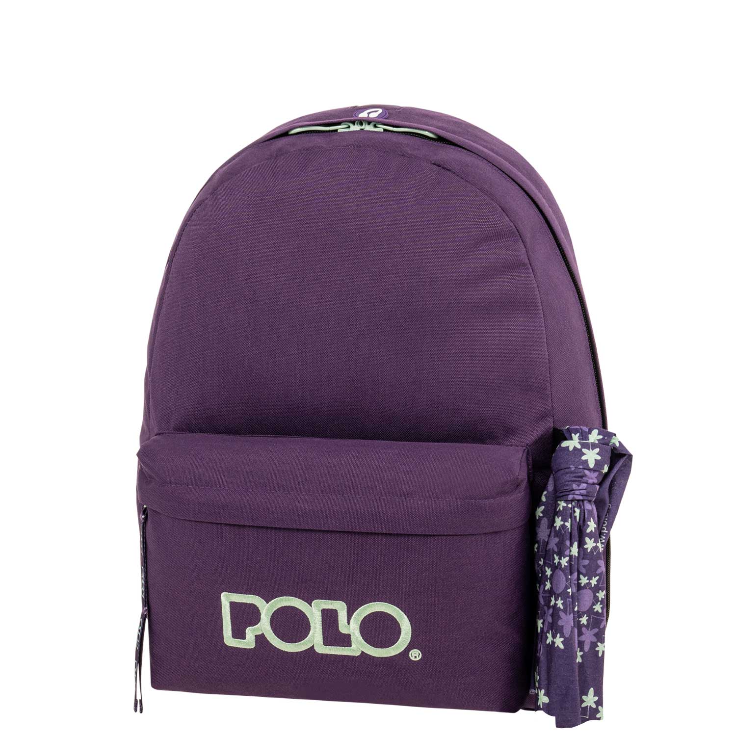 Polo Σακίδιο Πλάτης Original Scarf Μωβ με Θήκη για Παγούρι 901135-4759 (2024)