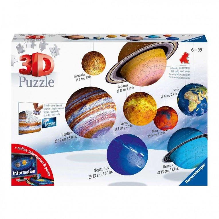 Ravensburger 3D Παζλ Ηλιακό Σύστημα (11668)