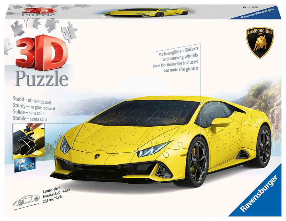 Ravensburger 3D Παζλ Lamborghini Huracan Yellow (11562)