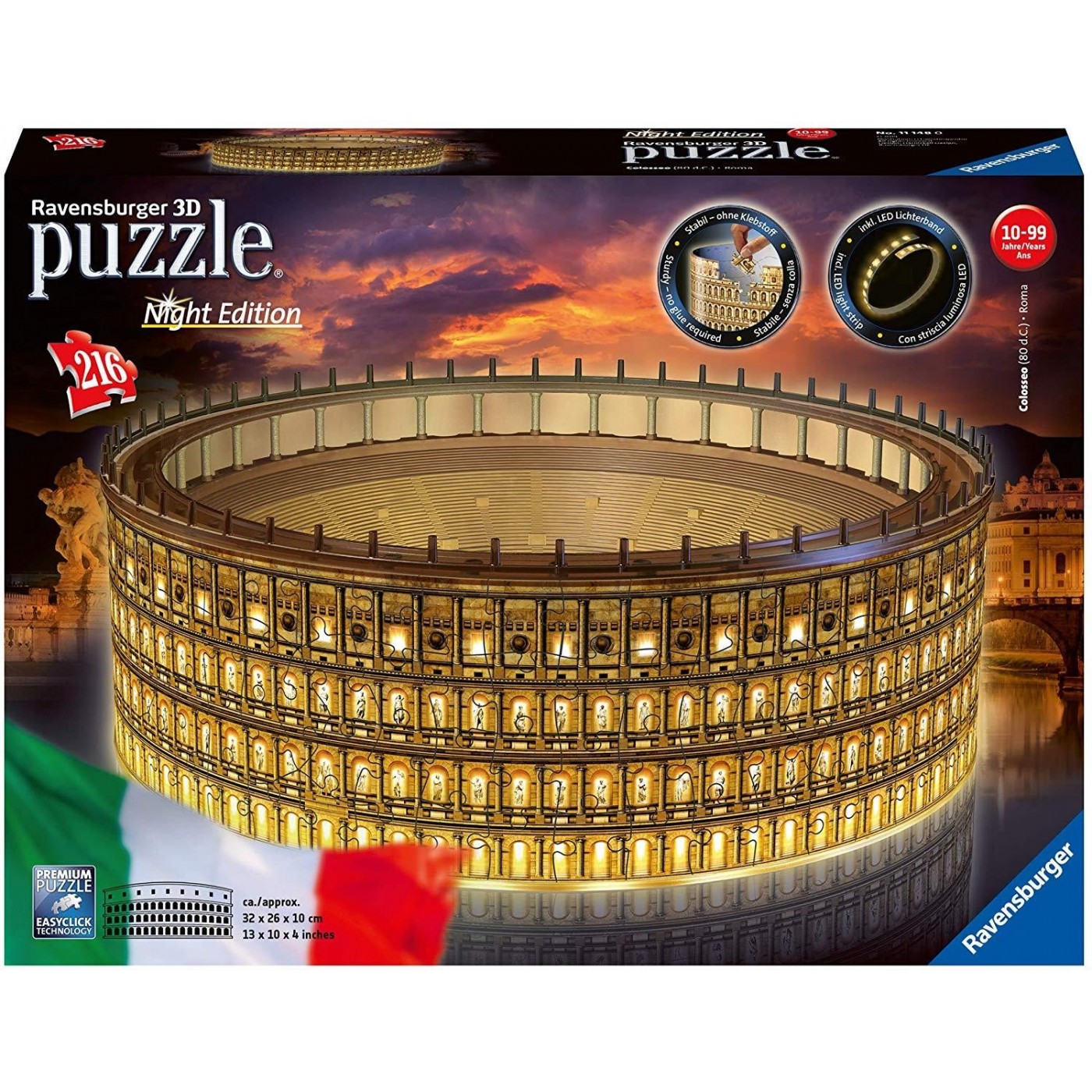 Ravensburger 3D Παζλ Το Κολοσσαίο (11148)