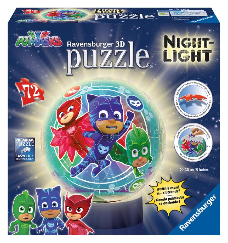 Ravensburger 3D Puzzle Μπαλαλάμπα Τρέλα 72 τεμ. PJ Masks (11773)