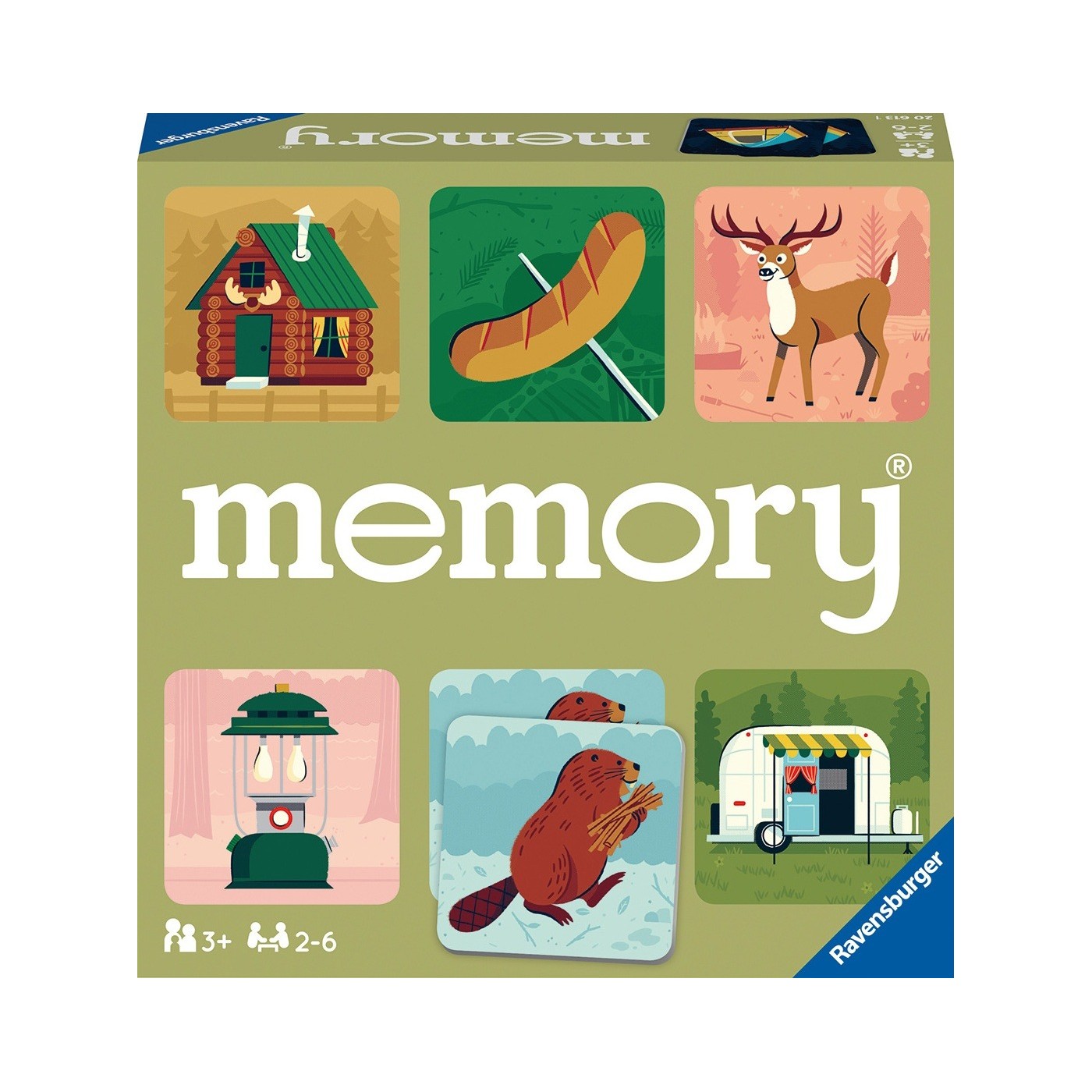 Ravensburger Επιτραπέζιο Μνήμης Memory Κάμπινγκ (20613)