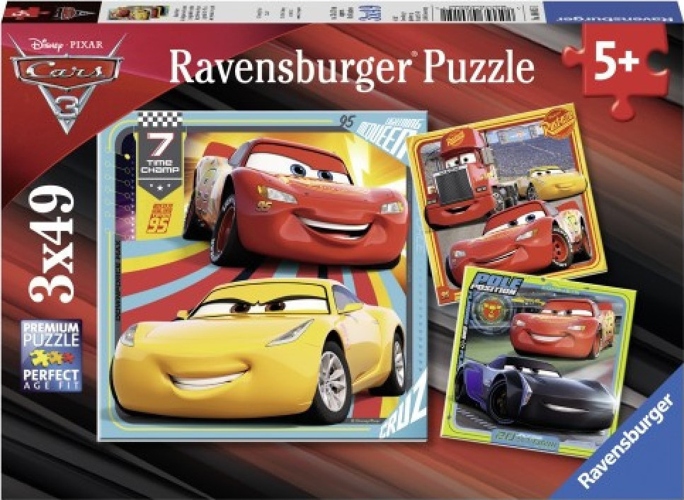 Ravensburger Παιδικό Puzzle Cars Legends of the Track 147 τμχ. (08015)