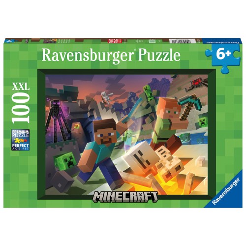 Ravensburger Παζλ 100XXL τεμ. Monster Minecraft (13333)