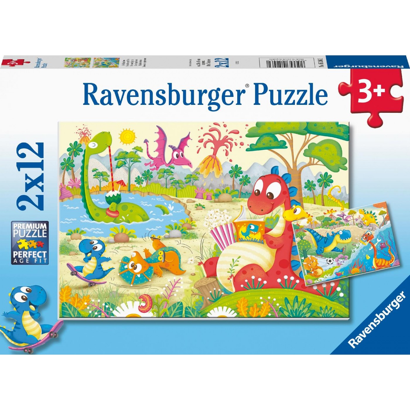 Ravensburger Παζλ 2x12 τεμ. Δεινόσαυροι (05246)