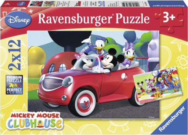 Ravensburger Παζλ 2X12τμχ. Μίκυ, Μίνι Και Φίλοι (07565)