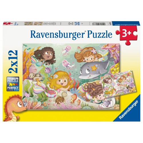 Ravensburger Παζλ 2X12τμχ. Νεράιδες & Γοργόνες (05663)