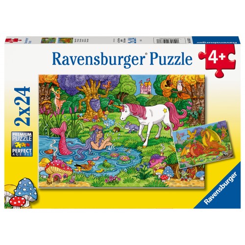 Ravensburger Παζλ 2X24τμχ. Μαγικά Πλάσματα (05637)