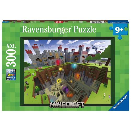 Ravensburger Παζλ 300XXL τεμ. Minecraft Cutaway (13334)