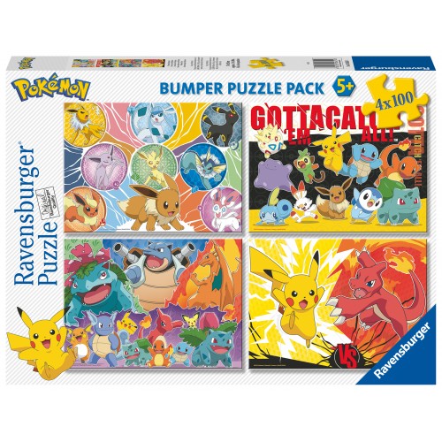 Ravensburger Παζλ 4x100τμχ. Pokemon (05651)