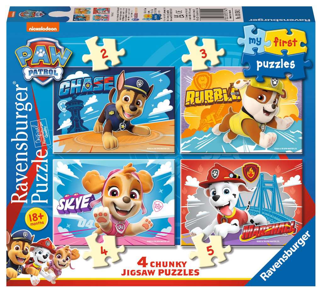 Ravensburger Τα Πρώτα Μου Παζλ 2/3/4/5τμχ Paw Patrol (03154)