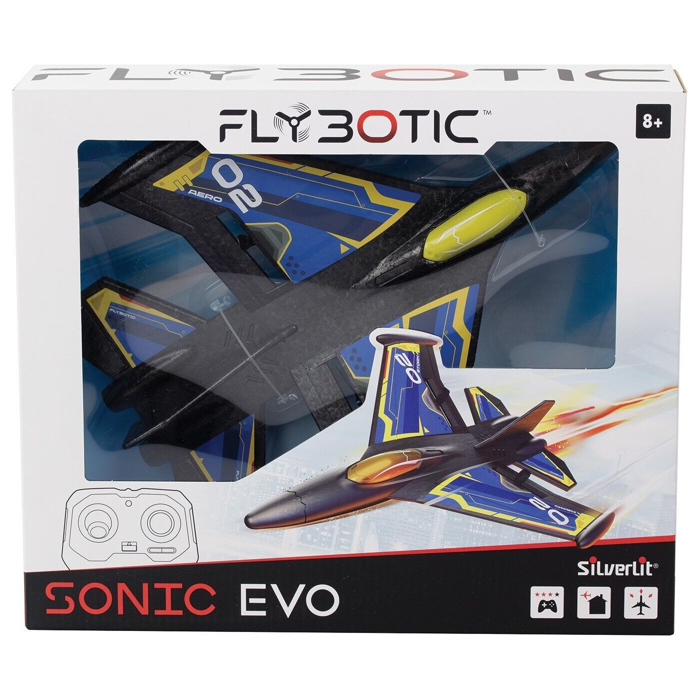 R/C Τηλεκατευθυνόμενο Αεροπλάνο Flybotic Sonic Evo Μπλε (7530-85741)