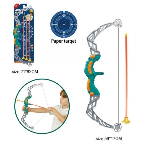 Σετ Τόξο Με 3 Βέλη Και Στόχο 56cm