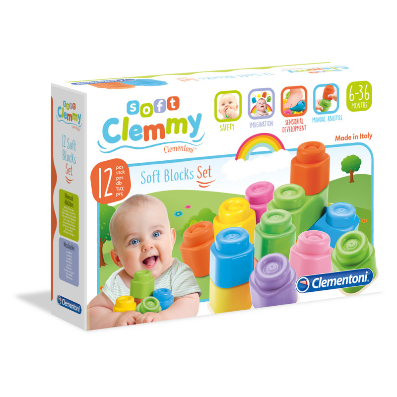 Soft Clemmy Μαλακά Premium Τουβλάκια 12 Τμχ Για 6-36 Μηνών