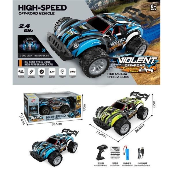 Τηλεκατευθυνόμενο Όχημα Off-Road 25cm 2.4GHZ 2 Χρώματα