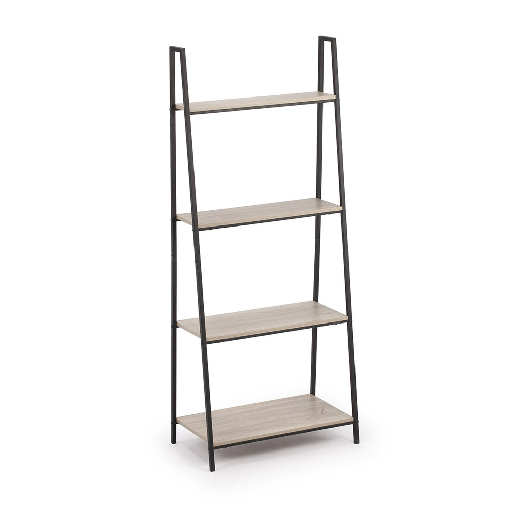 TnS Μεταλλική Ραφιέρα 4 Θέσεων Με Ξύλινα Ράφια 60x35x148cm (33-950-2375)