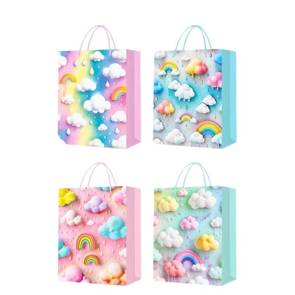 Τσάντα Δώρου Σύννεφα 4 Σχέδια 23x18x10cm Σ12