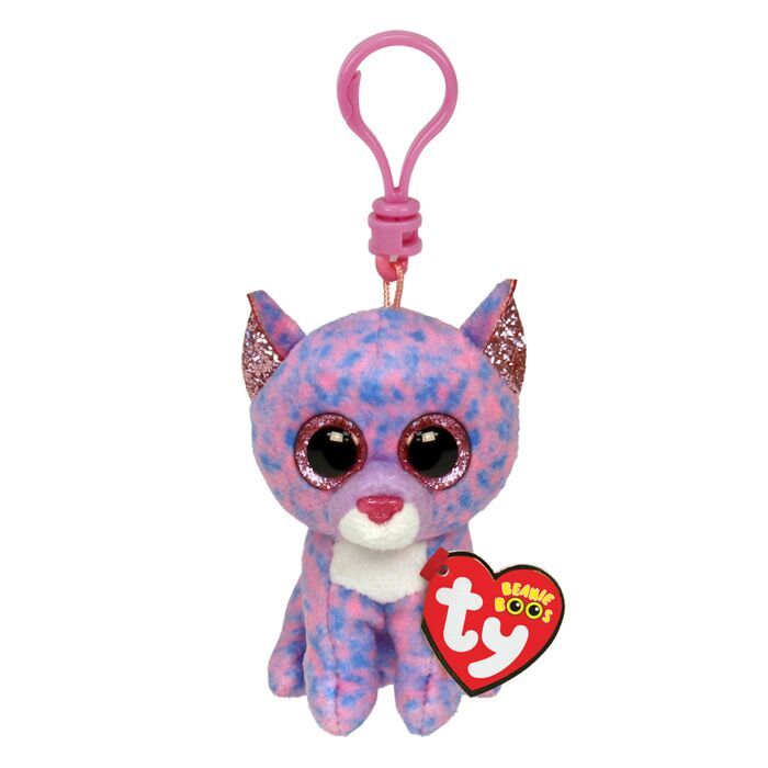 TY Beanie Boos CAS Companysidy Χνουδωτό Κλιπ Γατούλα Λεβάντα 8.5εκ (1607-35244)