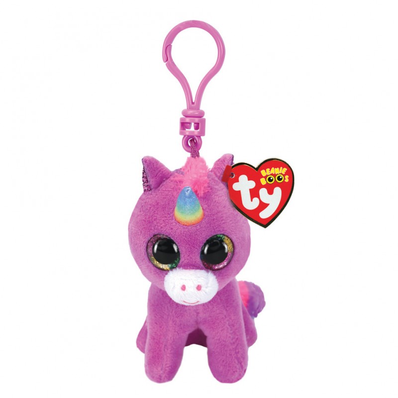 ty Beanie Boos Clip Rosette Χνουδωτό Κλιπ Μονόκερος Μωβ 8,5Εκ.