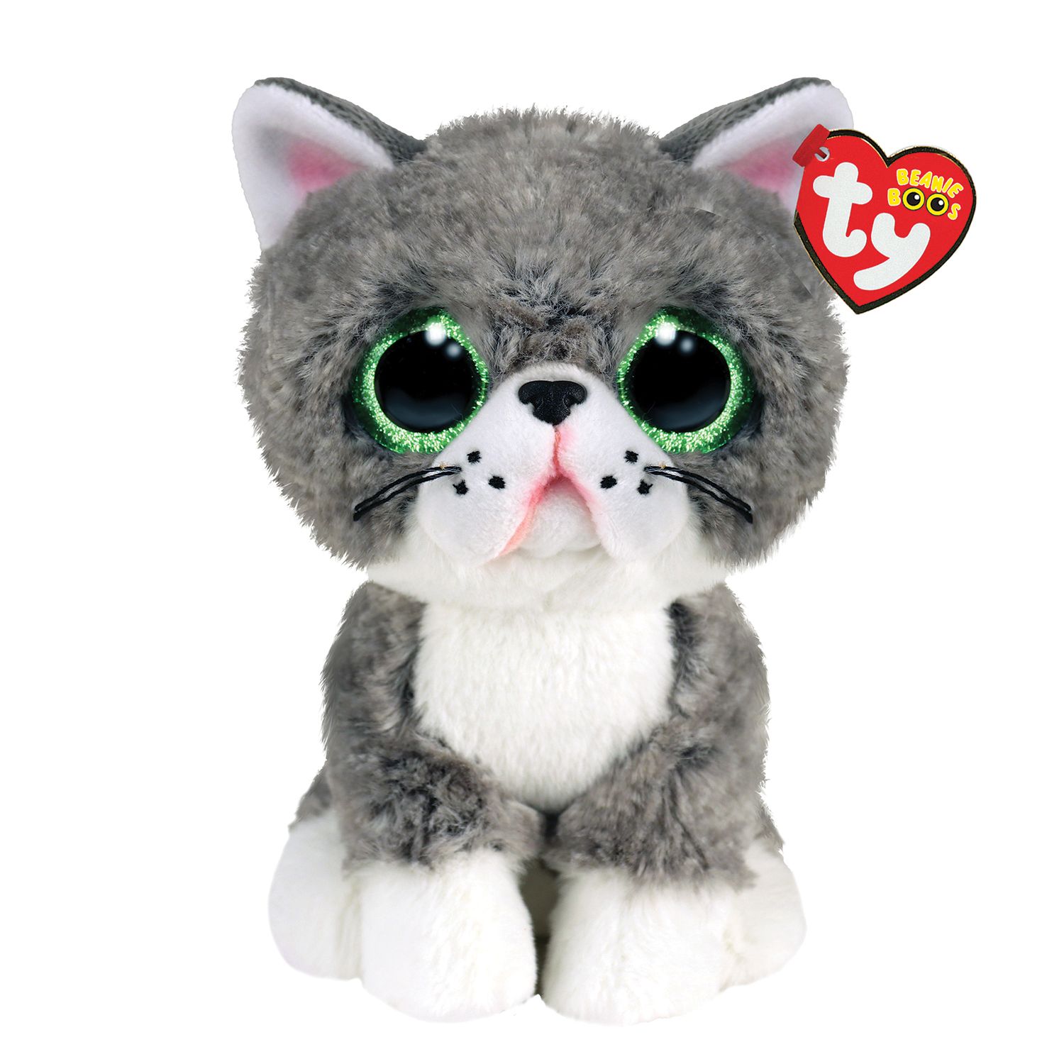 TY Beanie Boos Fergus Χνουδωτή Γατούλα Γκρι (1607-36581)