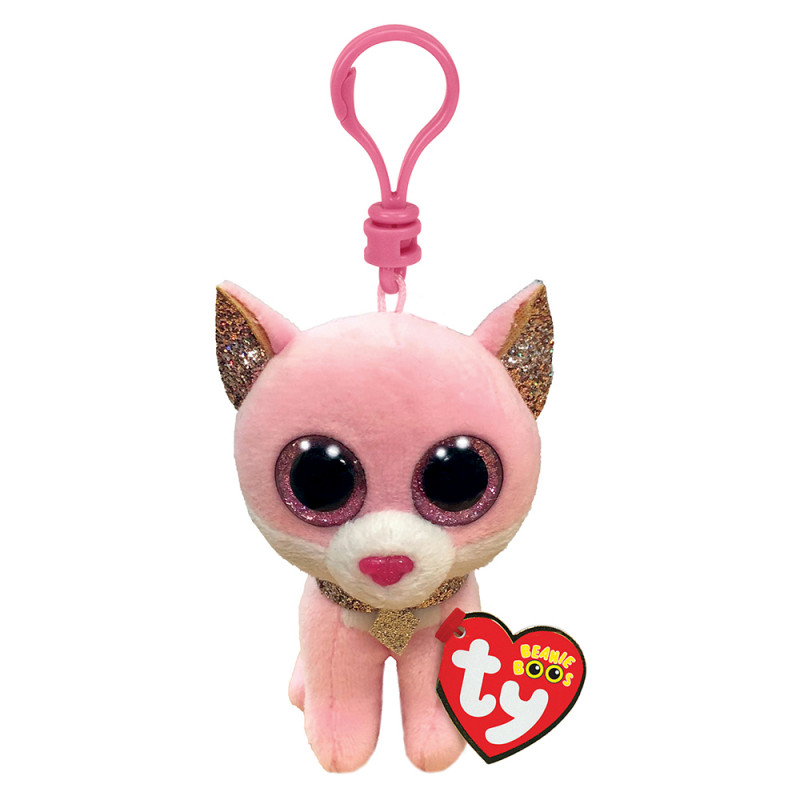 TY Beanie Boos Fiona Χνουδωτό Κλιπ Γατούλα Ροζ 8.5εκ (1607-35247)