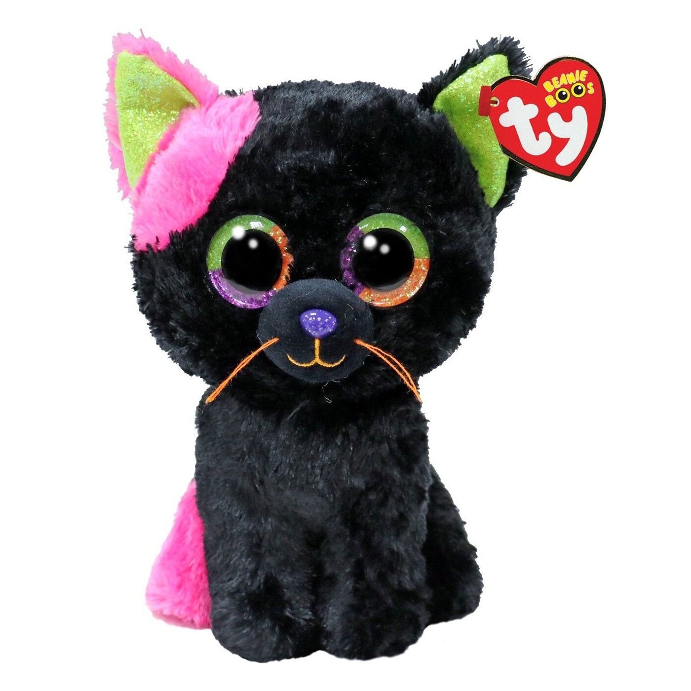 TY Beanie Boos Licorice Χνουδωτή Γατούλα Μαύρη 15cm (1607-37350)