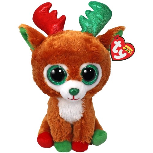 TY Beanie Boos Tinseltoes Χνουδωτός Τάρανδος Καφέ 15cm (1607-37354)