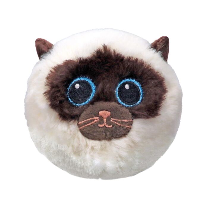 TY Beanie Bouncers Sammy Χνουδωτό Μπαλάκι που Αναπηδάει Γατούλα Σιάμ Λευκή (1607-83010)