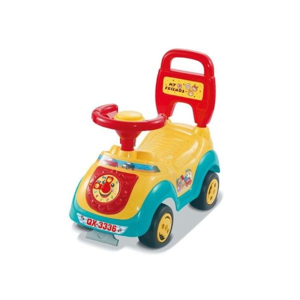 Βρεφική Στράτα-Περπατούρα Αυτοκινητάκι Με Ρολόι και Ήχο 52x45x25cm