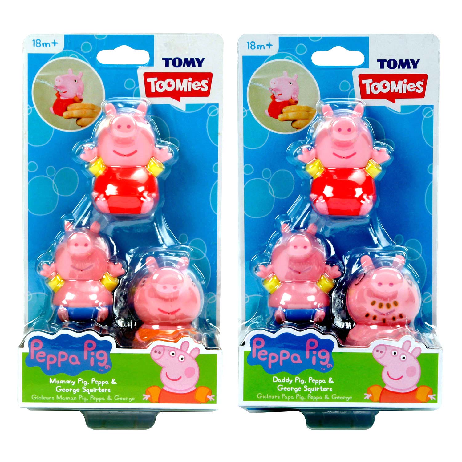 Βρεφικό Παιχνίδι Οικογένεια Peppa Pig Squirters Toomies Διάφορα Σχέδια (1000-73105)