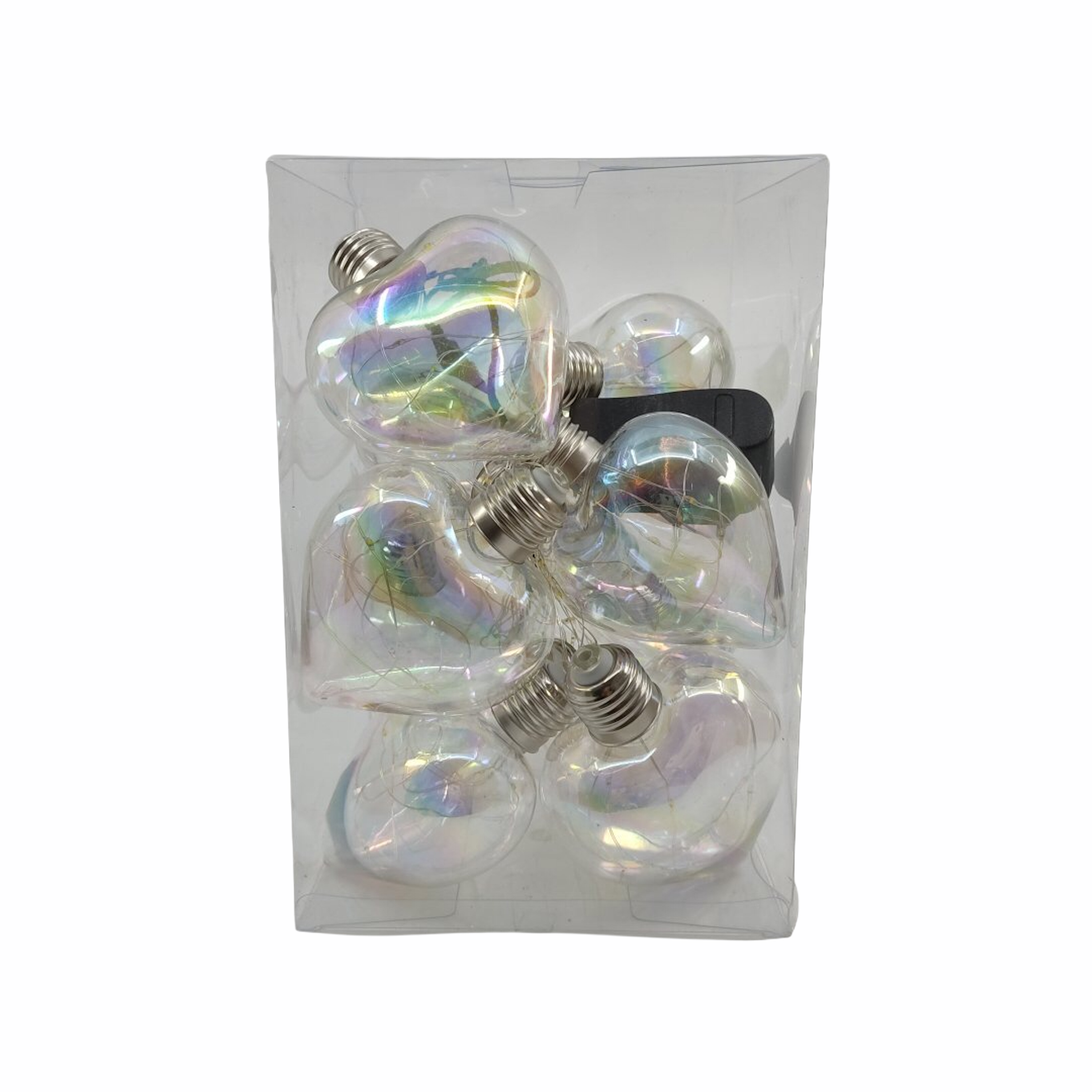 10 Διακοσμητικά Λαμπάκια Led Λαμπτήρας Καρδιά 2m Λευκό Θερμό