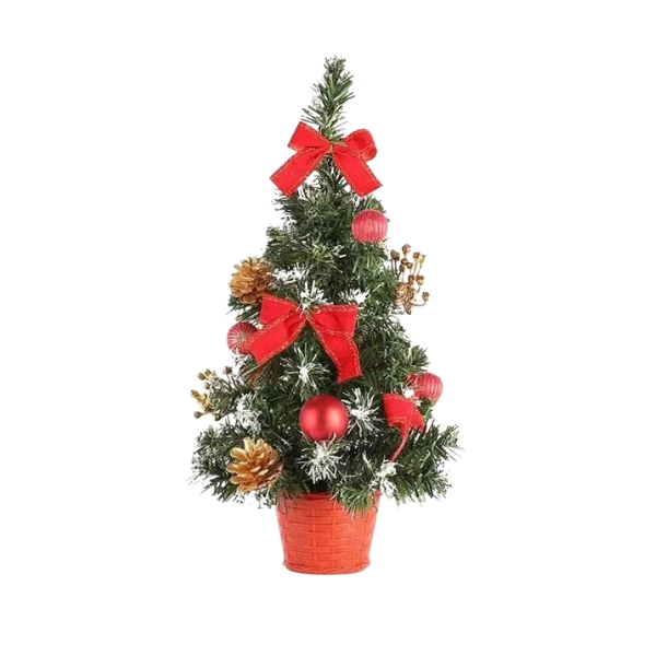 Χριστουγεννιάτικο Διακοσμητικό Επιτραπέζιο Δεντράκι Κόκκινο 40cm