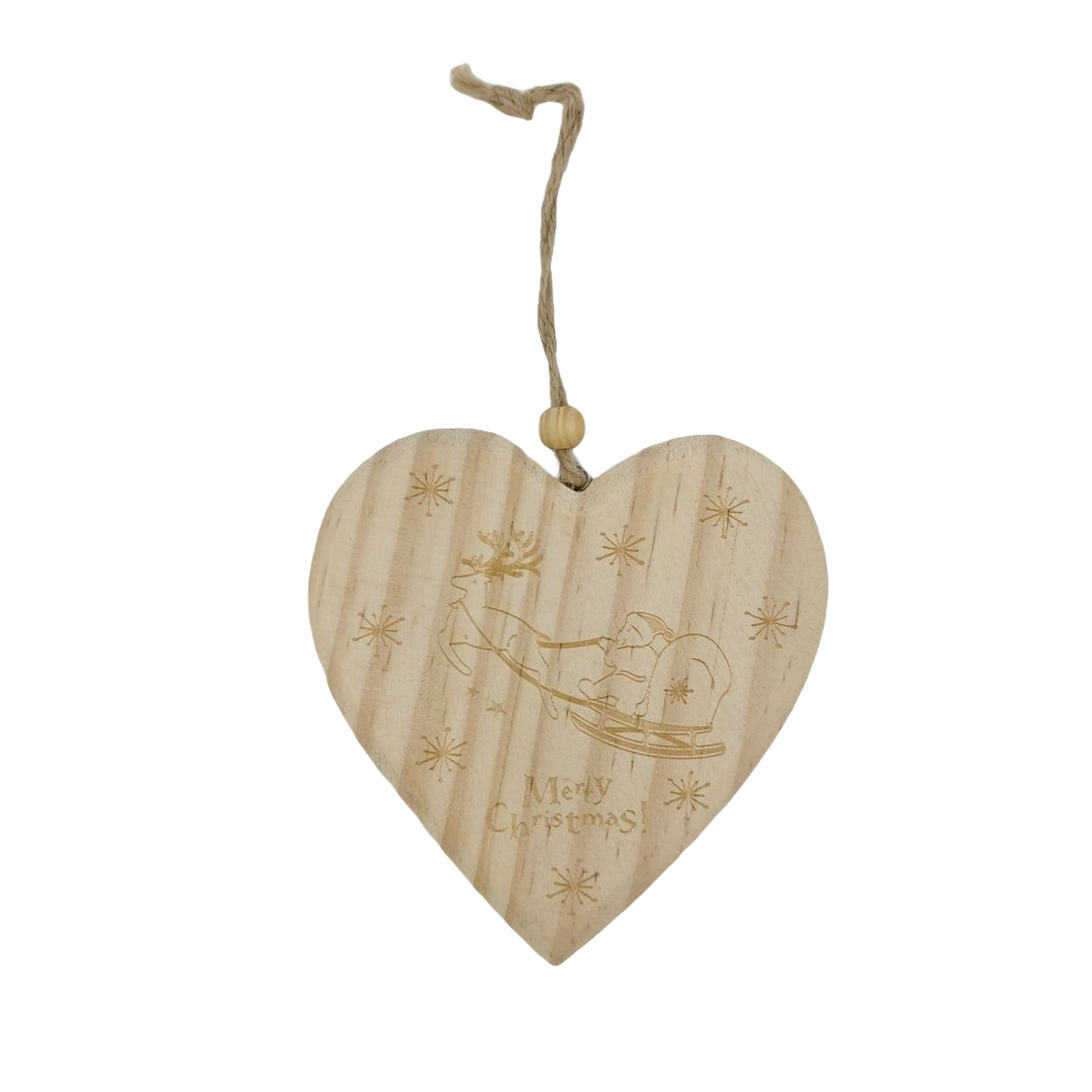 Χριστουγεννιάτικο Στολίδι Δέντρου Καρδιά 2 Παραστάσεις 11x10,5x1cm